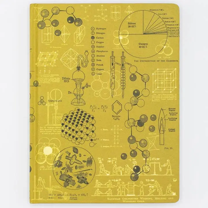 Chemistry Models Hardcover Notebook - Lined/Grid Pages