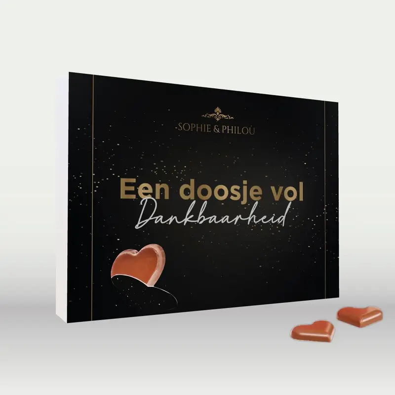 Chocolade Hartjes “Dankbaarheid” Sophie & Philou Avent