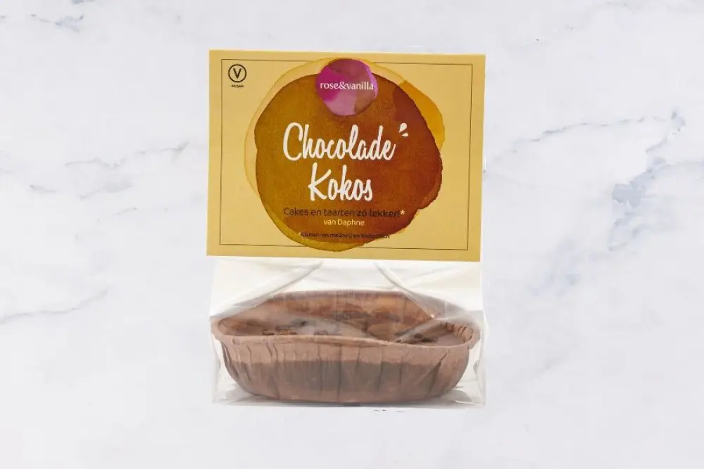 Chocolade & Kokos Taartje Glutenvrij