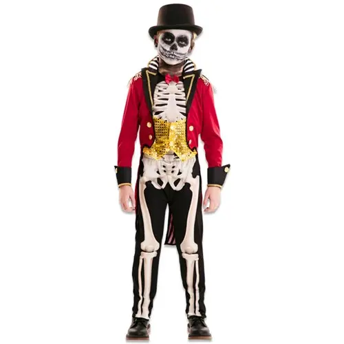 Circusartiest skelet jongen 5-6 jaar (105-121cm)