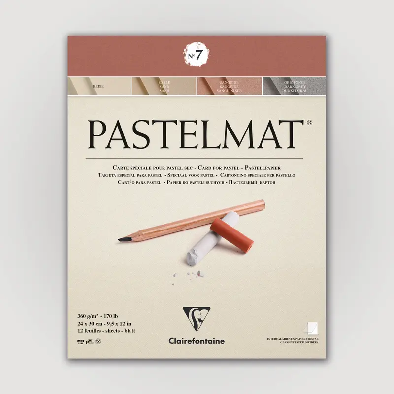Clairefontaine Pastelmat N°7 360g 24x30 12 sheets