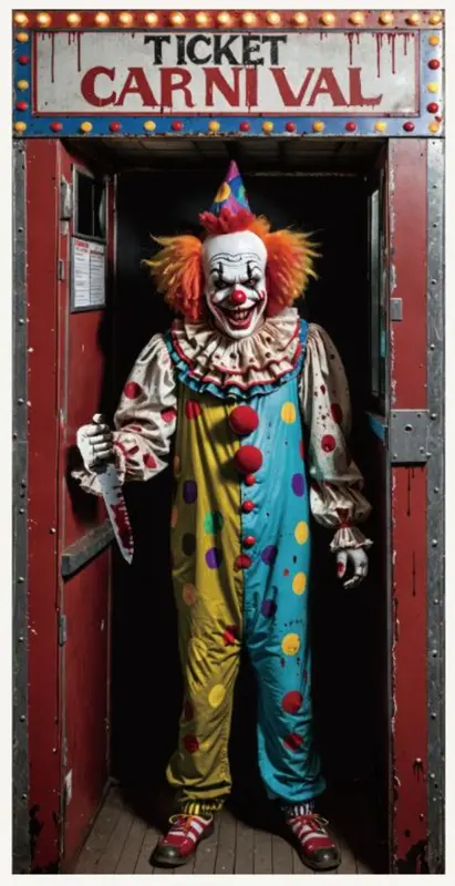 Clown Deurgordijn