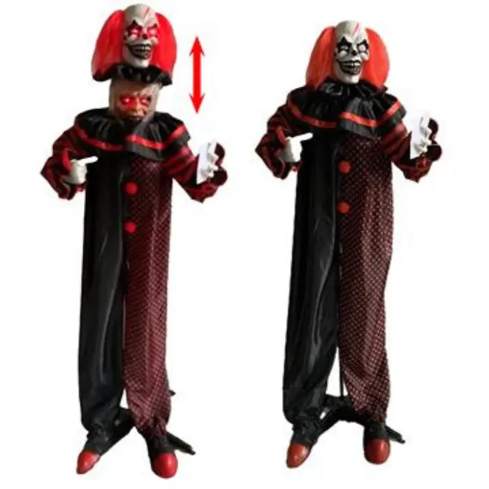 Clown dubbel hoofd -180cm