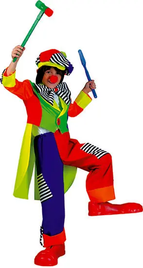 Clown Olaf met pet mt.140