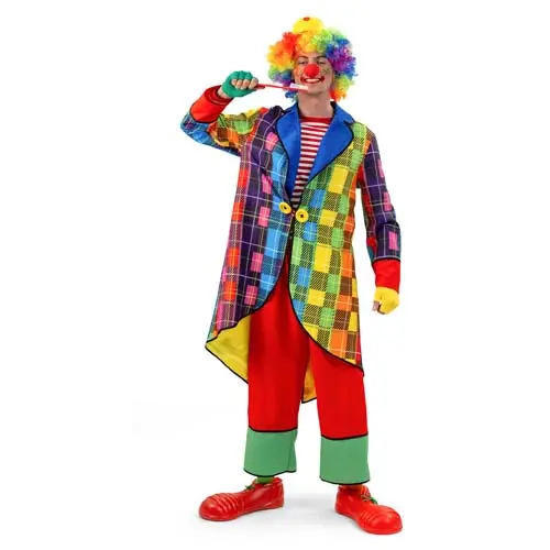 Clown regenboog heer mt. 48/50