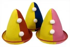 Clownshoed pierot vilt assorti