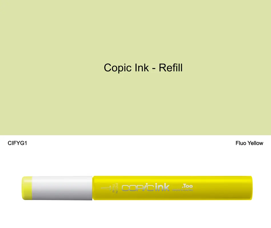 Copic Ink - FYG1 (Fluorescent Yellow)