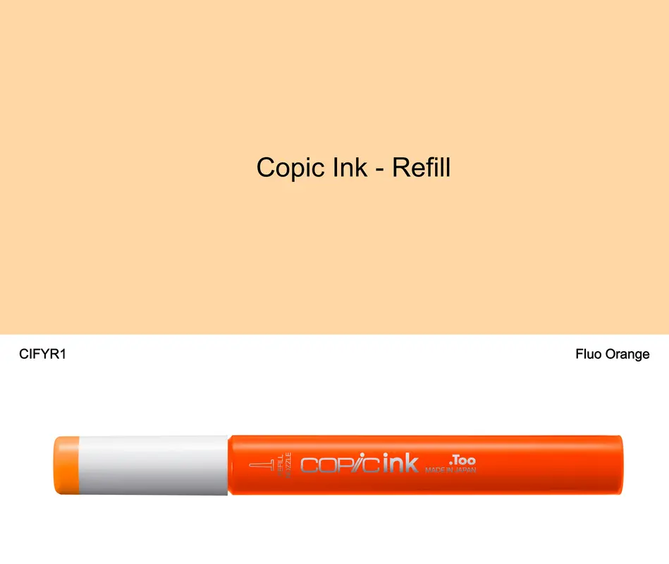 Copic Ink - FYR1 (Fluorescent Orange)
