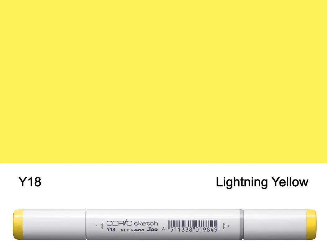 Copic SKETCH - Y18 (Lightning Yellow)