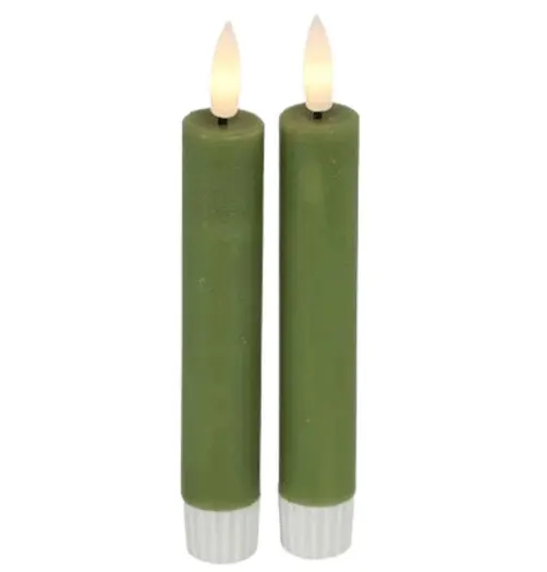Countryfield groene dinerkaars met afstandsbediening - 15cm
