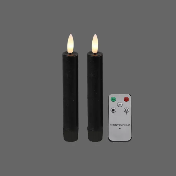 Countryfield led dinerkaars zwart - 15 cm