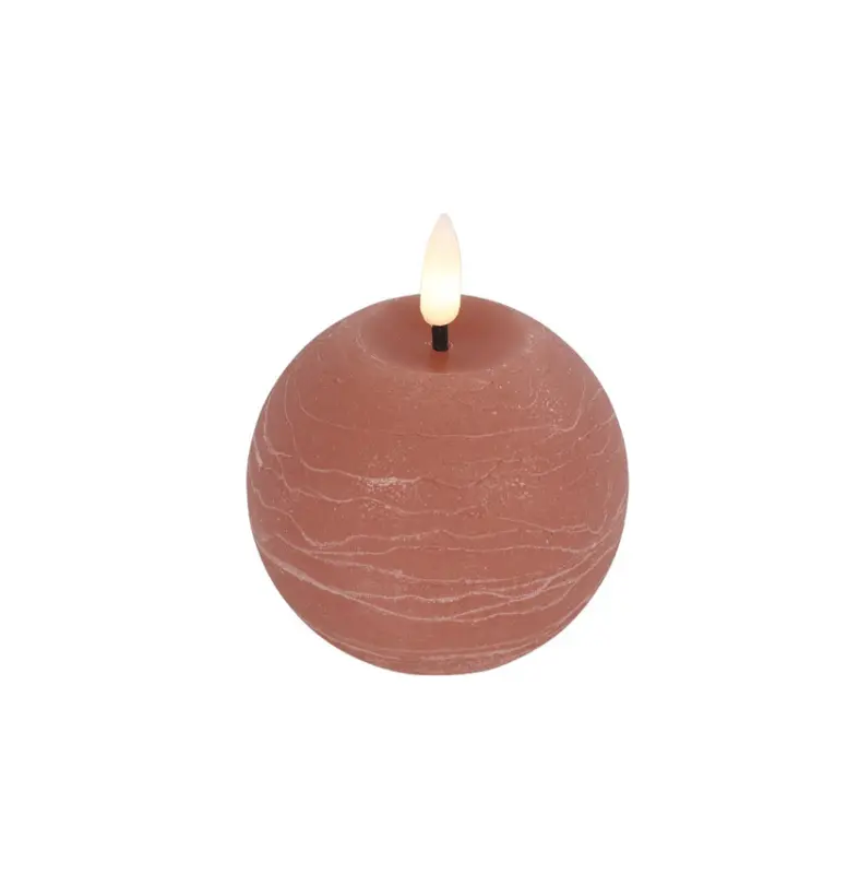 Countryfield led kaars bol roze