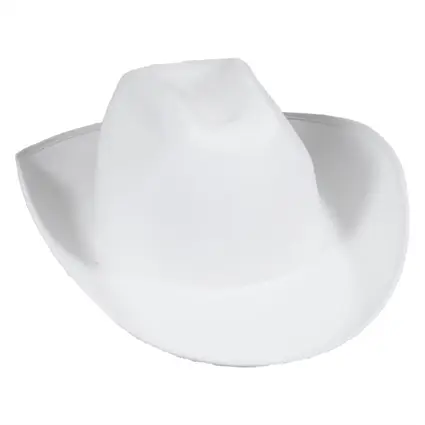 Cowboyhoed Dallas vilt wit