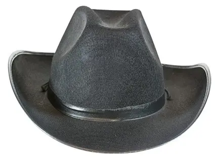 Cowboyhoed Dallas vilt zwart