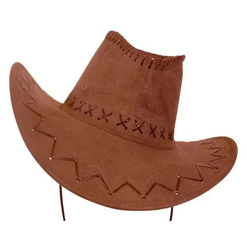 Cowboyhoed lederlook beige