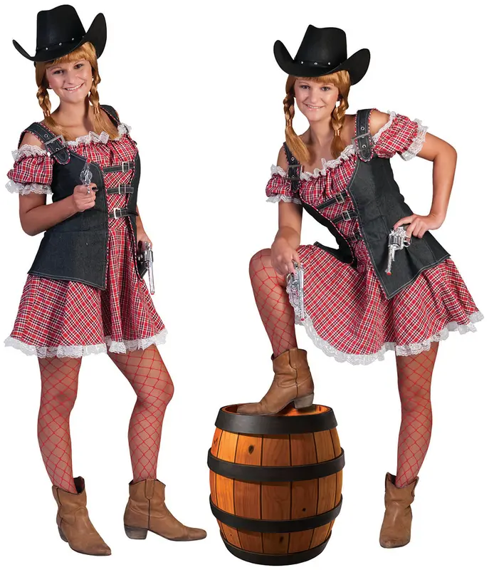 Cowgirl jurk Denim ranger mt. 140