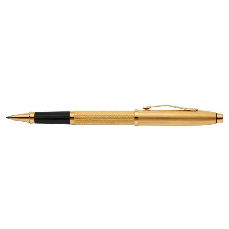 Cross Century II 23K Gold Plated Engraved Diamond Pattern Roller