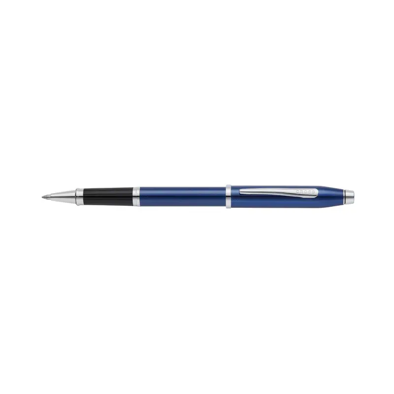 Cross Century II Transparant Blauw Diamant Gravure Roller