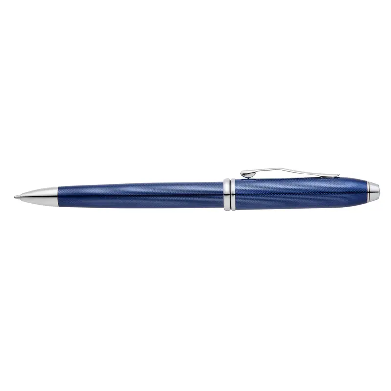 Cross Townsend Transparant Blauw Diamant Gravure Balpen