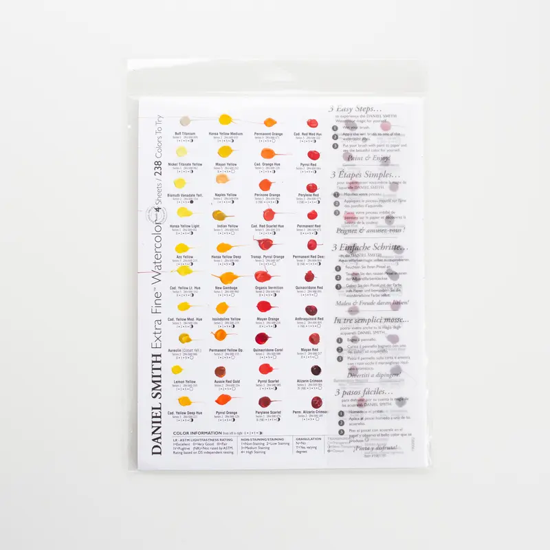 Daniel Smith Dot card 266 colors