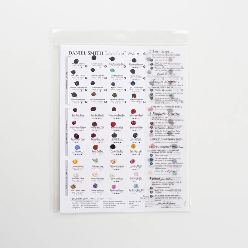 Daniel Smith Dot card 66 colors