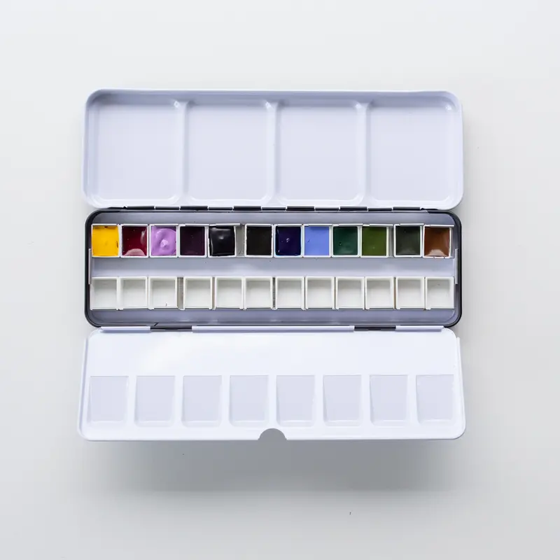 Daniel Smith Watercolor 12 Colours of inspiration Half Pan Metal Tin set