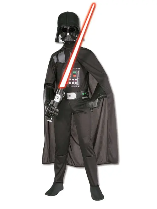 Darth Vader 3-4 jaar (jumpsuit, cape, masker)