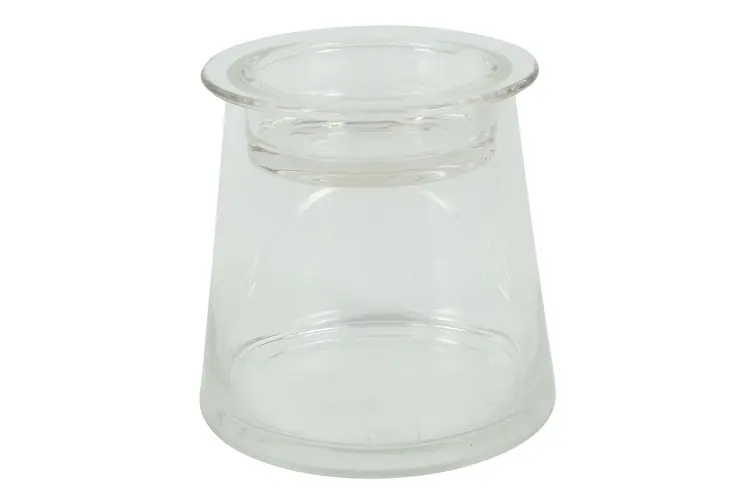 Deco glas m/komdeksel Hanny S helder