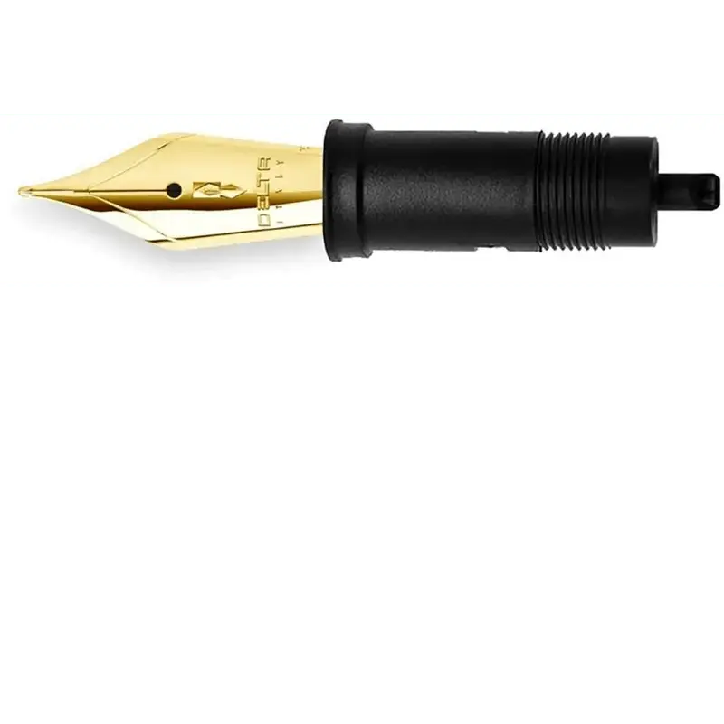 Delta nib steel gold plated