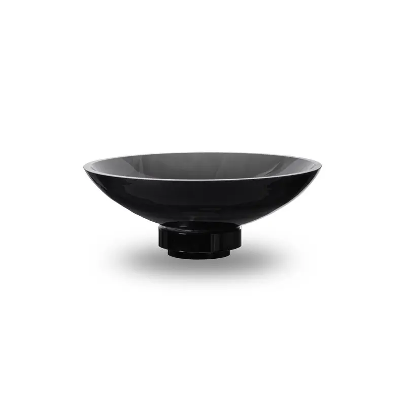 Design Schaal Rudal - Glas Zwart - Ø22 cm