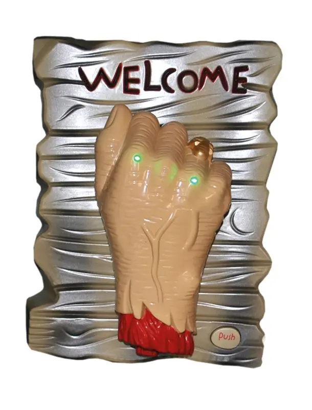 Deurbel hand met licht en geluid