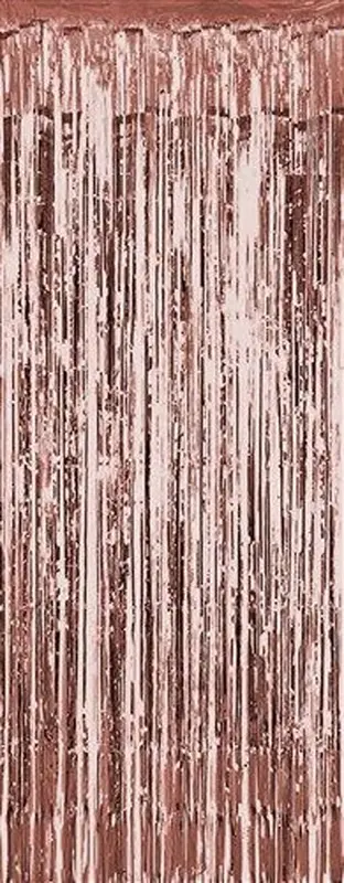 Deurgordijn folie rose goud (100x250cm)