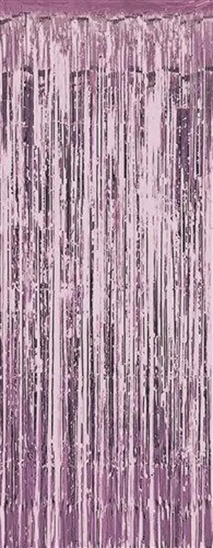 Deurgordijn folie roze (100x250cm)