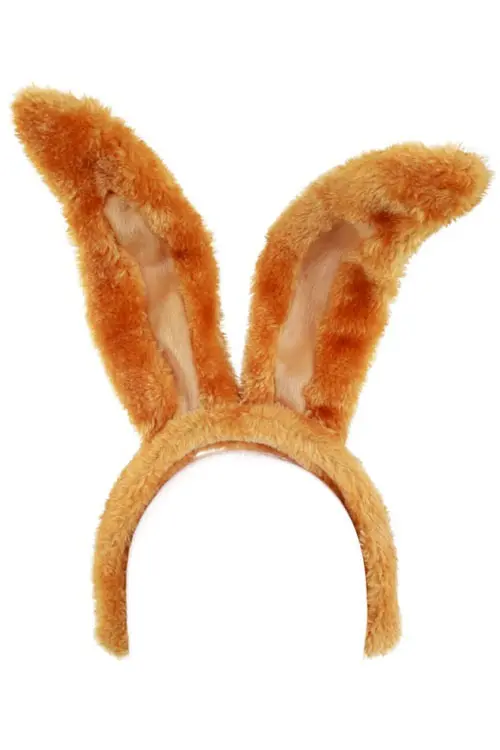Diadeem konijnenoren lichtbruin