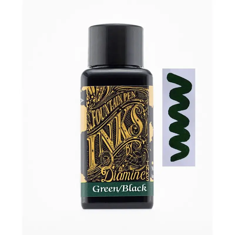 Diamine Green Black ink 30ml
