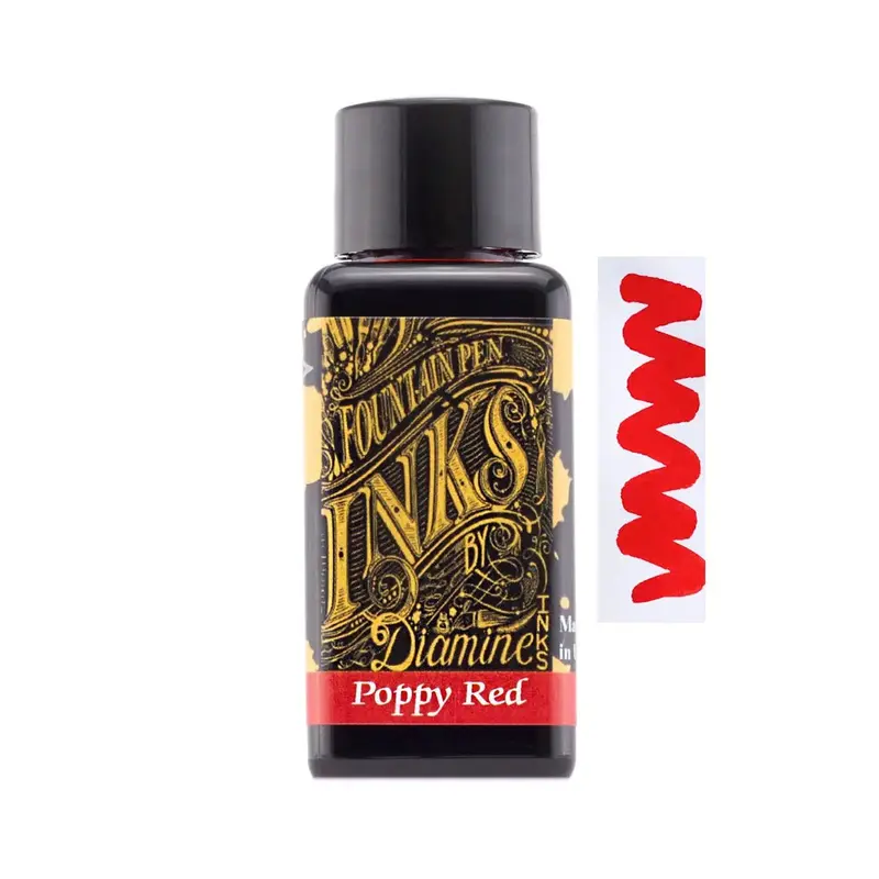 Diamine Poppy Red ink 30ml