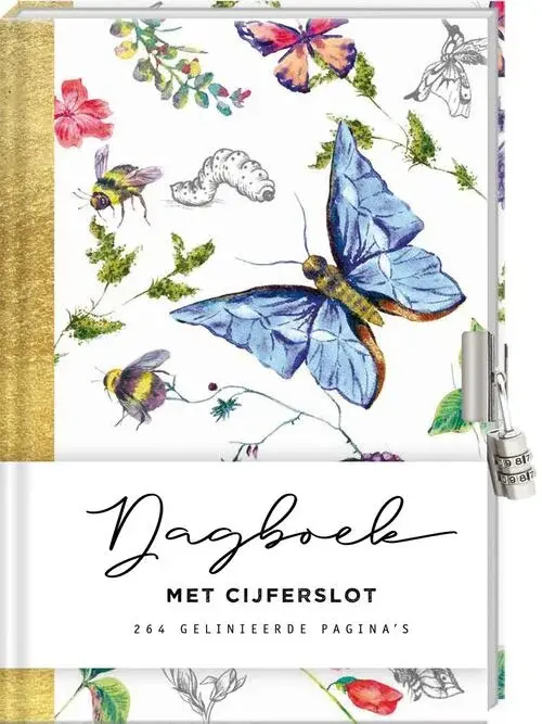 Diary Journal A6 line padlock