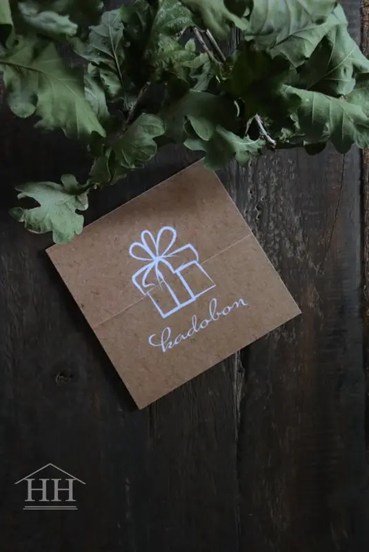 Digitale cadeaubon - Direct in je email