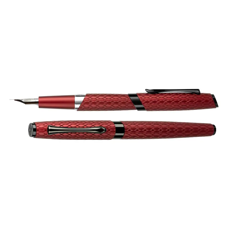 Diplomat Cobra Red Guilloche Vulpen