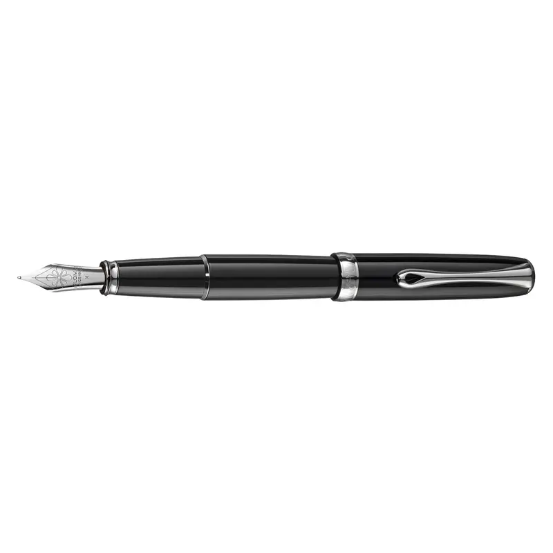 Diplomat Excellence A2 Zwart laqué CT vulpen