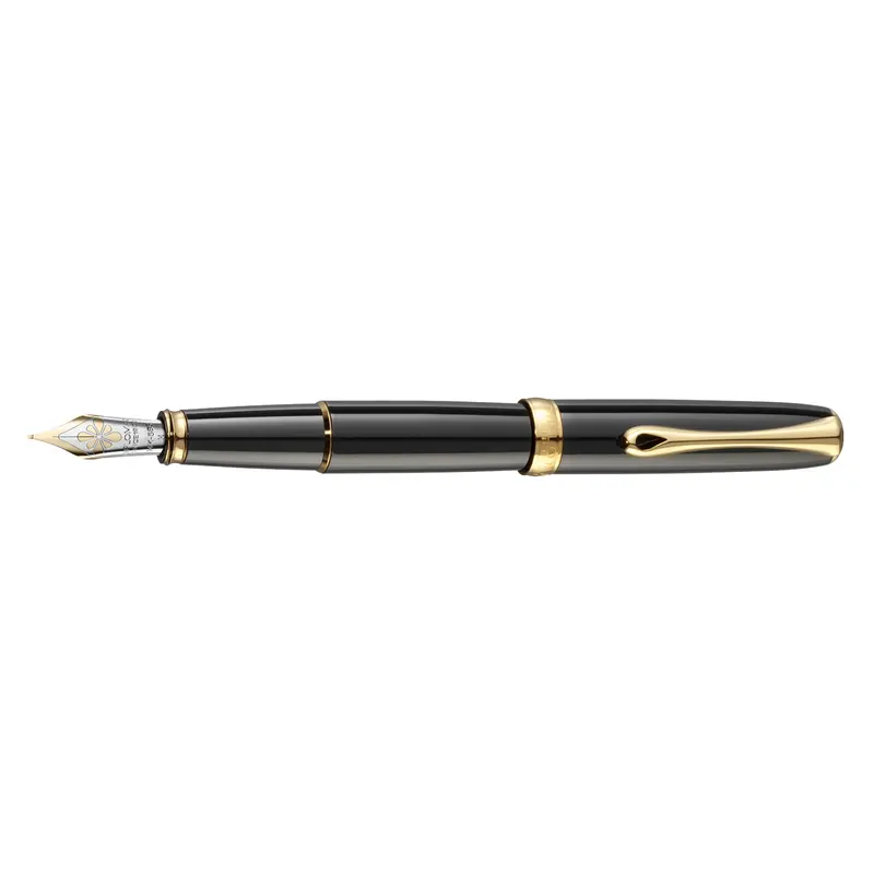 Diplomat Excellence A2 Zwart laqué GT vulpen