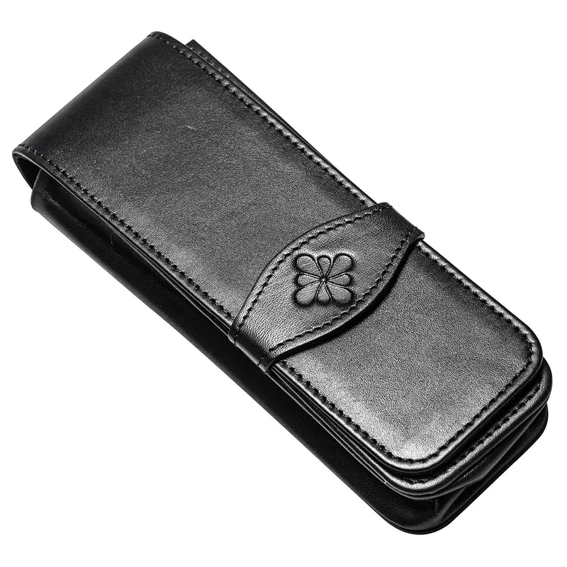 Diplomat pen etui 3-delig zwart