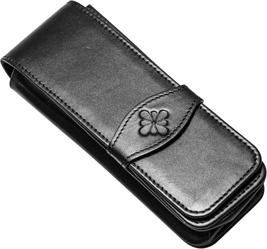 Diplomat pen etui 4-delig zwart