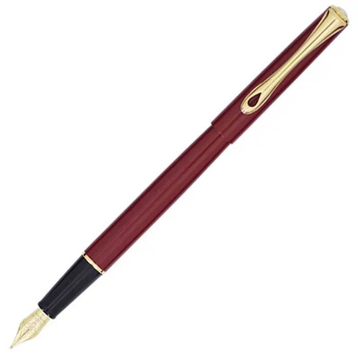 Diplomat Traveller dark red lacquer gold vulpen