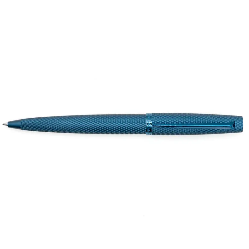 Diplomat Viper Blauw Guilloche Balpen