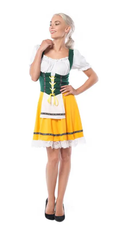 Dirndl Yellow beer girl mt. S
