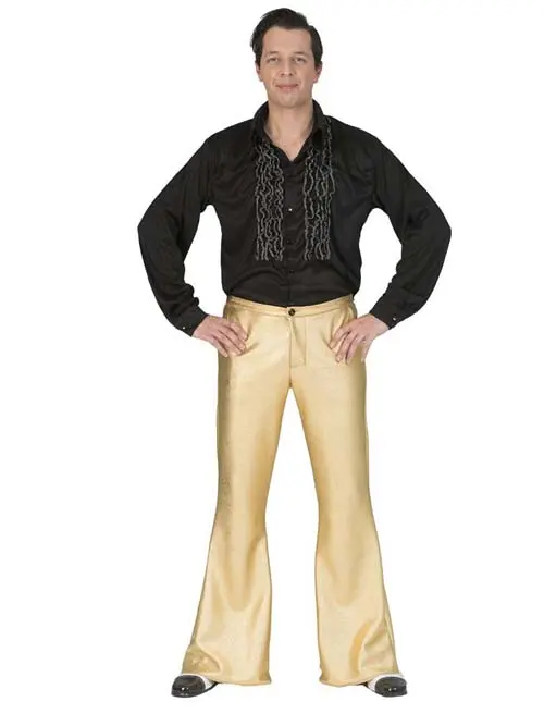 Disco fever broek goud mt. 48/50