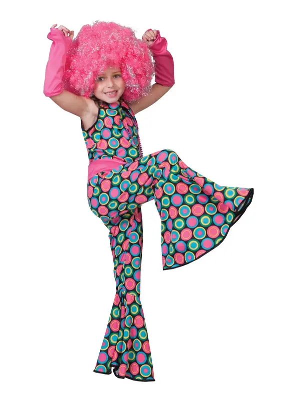 Disco Polka dot jumpsuit mt.140