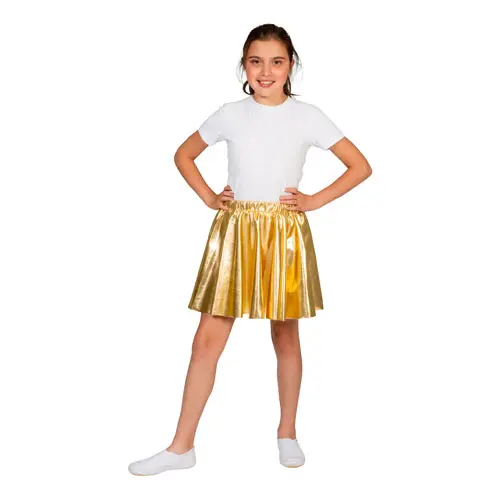 Disco rok folie goud kindermaat
