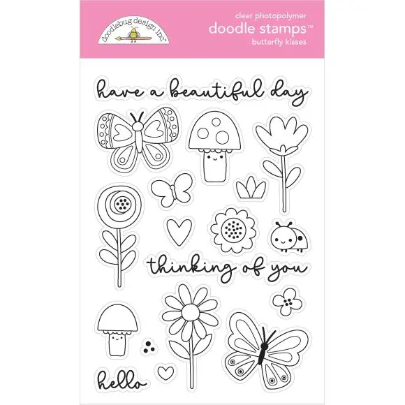 Doodlebug Design - Butterfly Kisses Doodle Stamps